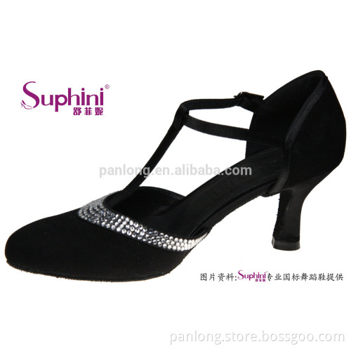 Leather Ballroom Dance Shoes , Closed Toe Dance Wear Ballroom
